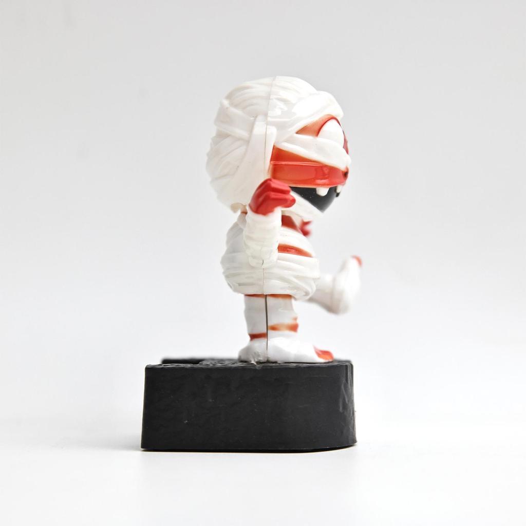 Solární energie Dekorace na palubní desku auta Palubní deska Mumie Třesoucí se figurky Solární energie Malá halloweenská dekorace pro vozidlo Auto