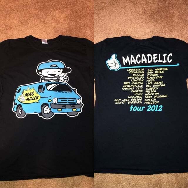 Mac Miller Shirt Mac Miller Tour 2012 Black Tshirt Unisex S5XL VN3748 L