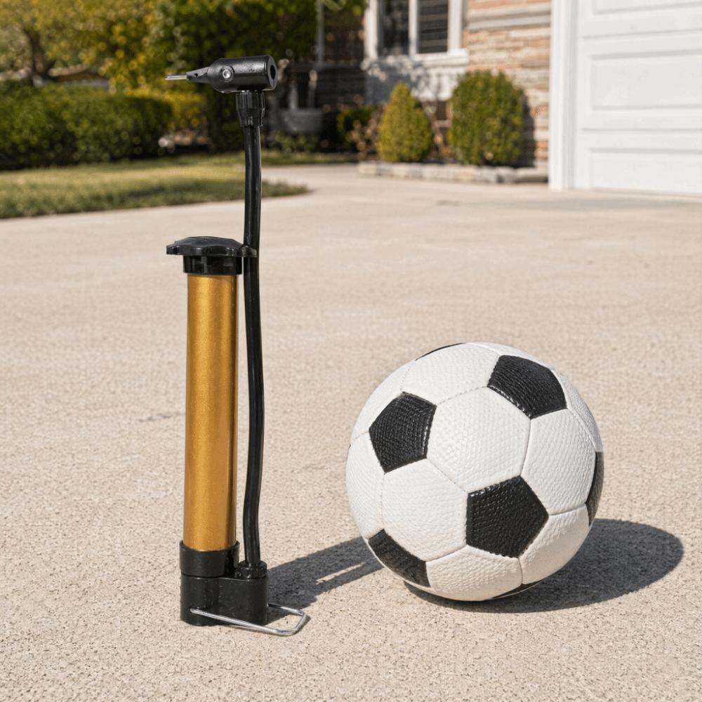 6PCS Stable Base Air Pump Metal Construction Portable Inflator Sports Ball Pumping