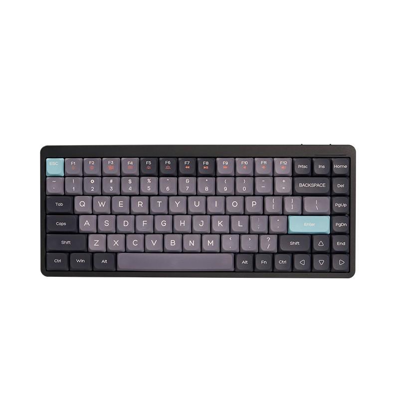 Slim 84-Key Wireless/Wired Tri-Mode Portable Silent Mechanical Keyboard for Office Use