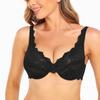 Summer Sexy Lace Bra for Women, French Style Ultra Thin Breathable Sheer Lingerie