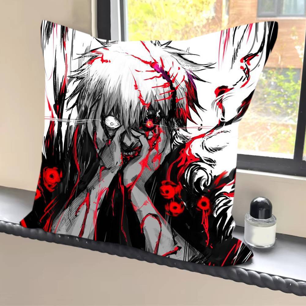 Kuddfodral kuddöverdrag vardagsrum soffor heminredning presenter Anime T-okyo Fear Ghoul söt