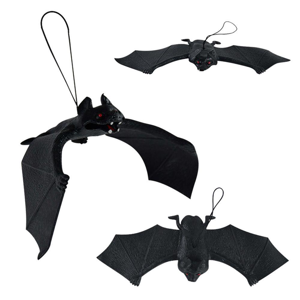 Halloween Hanging Decoration Lifelike Fake Bat Haunted House Horror Props Haunted House Decoration