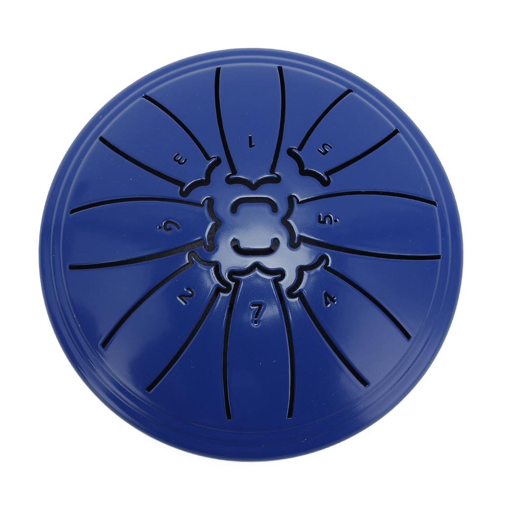 Mini Steel Tongue Drum 4 Inch 8 Notes Carbon Steel Metal Hand Drum with Drumstick and Music Book