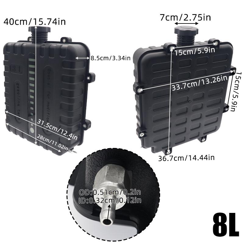 

5л/8л бак для хранения масла с крышкой, топливный бак для воздушного дизельного обогревателя, прочный герметичный топливный бак для автомобиля, грузовика, кемпера, каравана
