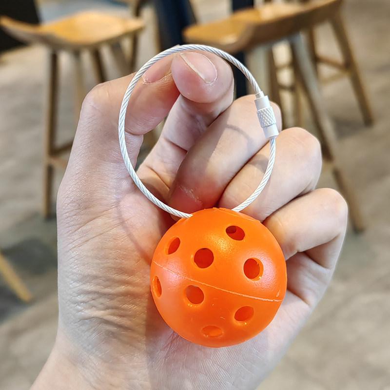 Cultural Creative Pickleball Keychain Ornament - Mini Pendant New Year Gift