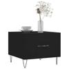 Coffee Tables 2 Pcs Black 50x50x40 Cm Engineered Wood