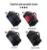 Expandable Water-Repellent Luggage Trolley Bag with Wheels - Large Capacity