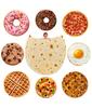 Burritos Tortilla Blanket Soft Plush Food Throw Blankets For Bed Sofa Bedspread Decorative Camping Picnic Winter Warm Blanket