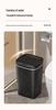 2026 Stylish Induction Trash Can: 16L Large Smart Bin with Odor-Sealed Lock for Home Use