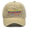"ECUADOR" "VAMOS ECUADOR" Flag Printed Sun Hat , Adjustable Sun Hat Fashion Vintage Simple Hip Hop Sun Hat