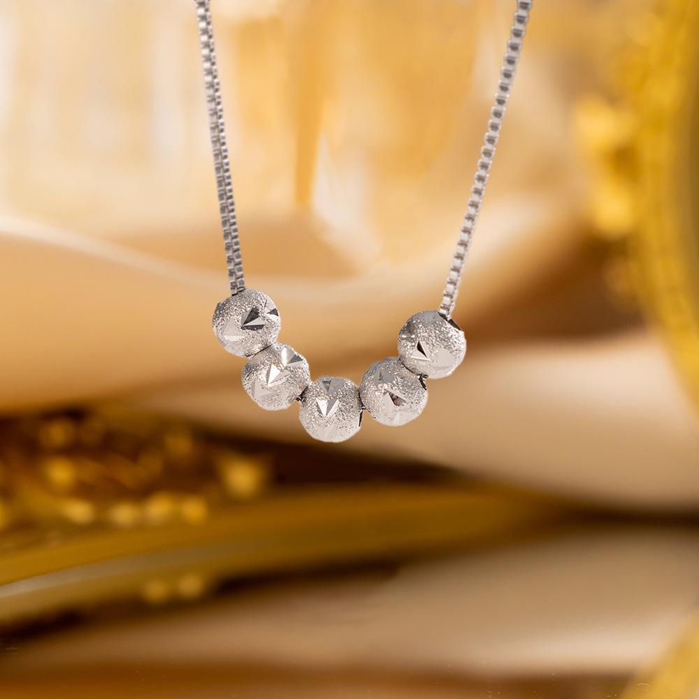 Elegant Luxury Full Zircon Copper Micro Inlaid Necklace Women Simple Exquisite Collarbone Chain Necklace