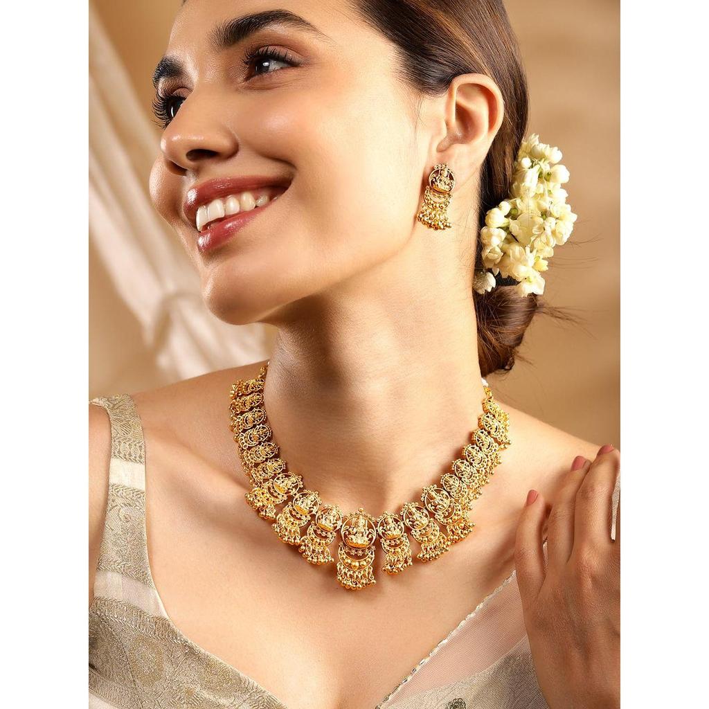 Necklace Set Temple Traditional Stylish Jewellery Gift for Women & Girls