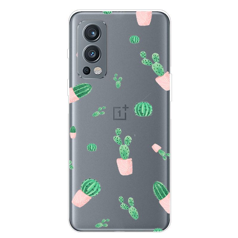 Für OnePlus Nord 2 5G Hülle TPU Silikon Weich Cartoon Transparent Hülle für One Plus Nord 2 5G Handyhülle Nord2 5G Transparente Coque