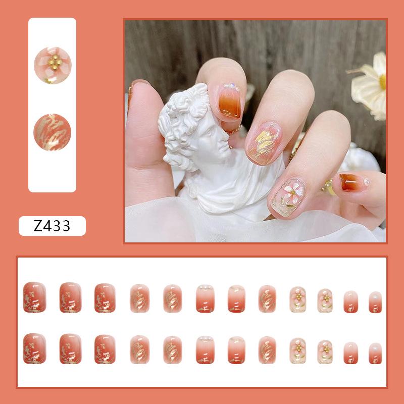 

Icy Transparent Diamond Press-On Nails – Sparkly 24-Piece Set of Finished False Nails with High-End Style