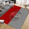 Aberdeen Football Club Flannel Pattern Square Carpet,Area Rug,Carpet Rug for Living Room Bedroom Sofa Playroom Decor,Non-slip Floor Mat