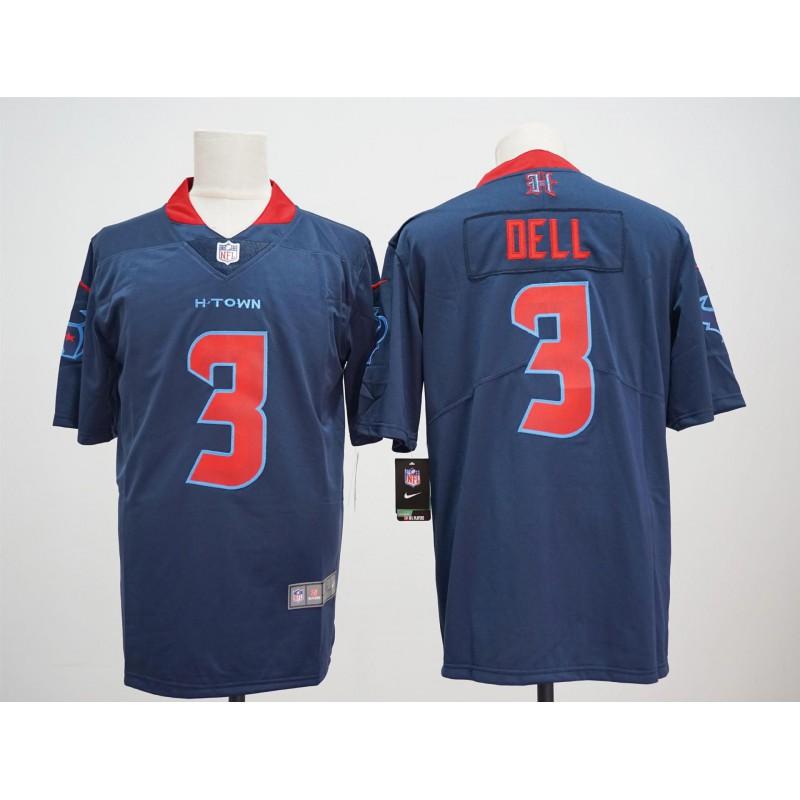 Houston Texans NFL Football Jersey Mens Sportswear Performance Tee Fall Winter Breathable Fan Apparel