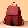Travel Backpack Large Capacity Computer Bag Women's Commuter Solid Color Backpack