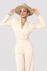 Burning Love Jumpsuit -Cream S