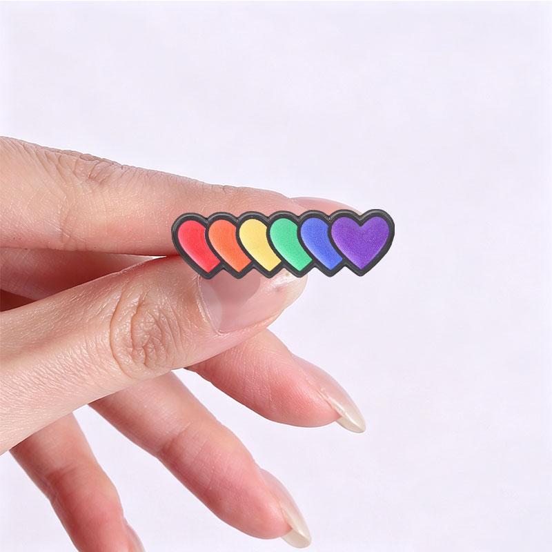 Xiaomi LGBT Rainbow Pride Super Gay Hearts Enamel Pin Love Is Love Rainbow Earth Full Battery Brooch Bag Badge Jewelry Gift for Friends