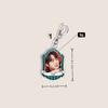BTS Vintage Frame Acrylic Keychain, Bangtan Boys Photo Keyring with Member Name Banner, Kpop Idol Bag Pendant for ARMY Fans