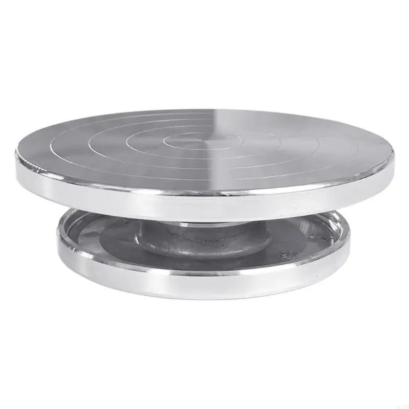 6/8/10/12in Pottery Turnable Wheel Rotated Turntable Sculpting Wheel Easy to Use Revolving Cake Turnable M4YD