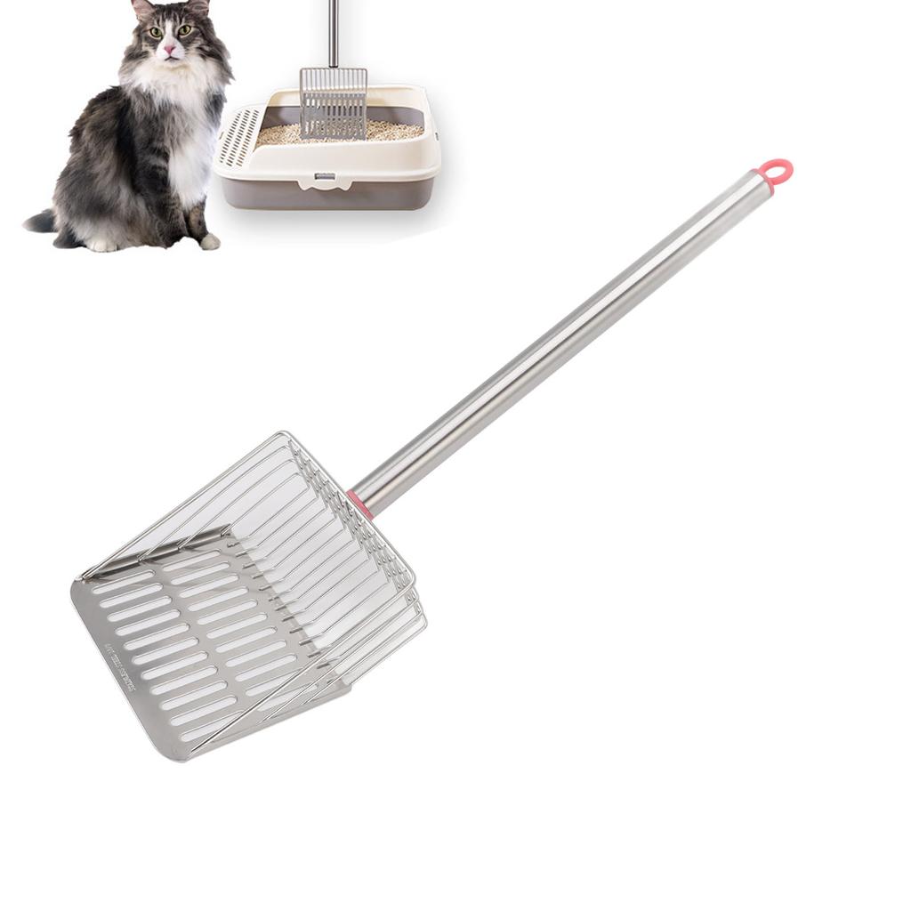 Chicken Poop Scooper   Handle Stainless Steel Non Stick Slat Litter Sifting Shovel for Chicken Pet Cat