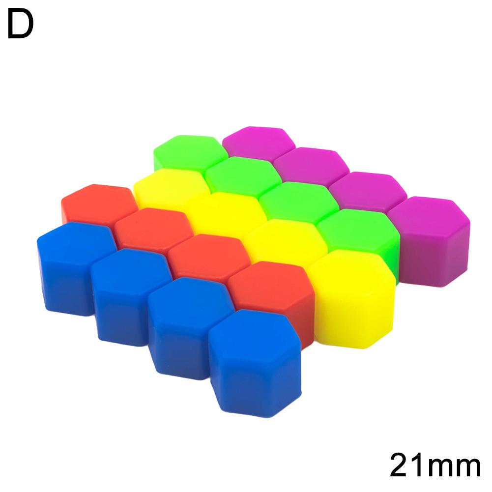 15/17/19/21mm Car Wheel Caps Bolts Covers Nuts Silicone Anti Rust Cover Auto Wheel Hub Protectors Styling Screw Cap