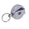 60cm Retractable Pull Chain Recoil Key Ring Keychain Belt Clip Metal Card Holder