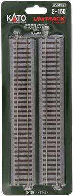 KATO HO Gauge Straight Track 246mm 4 Pieces Railway Model Supplies 2-150