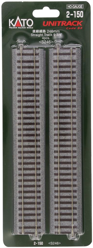 KATO HO Gauge Straight Track 246mm 4 Pieces Railway Model Supplies 2-150