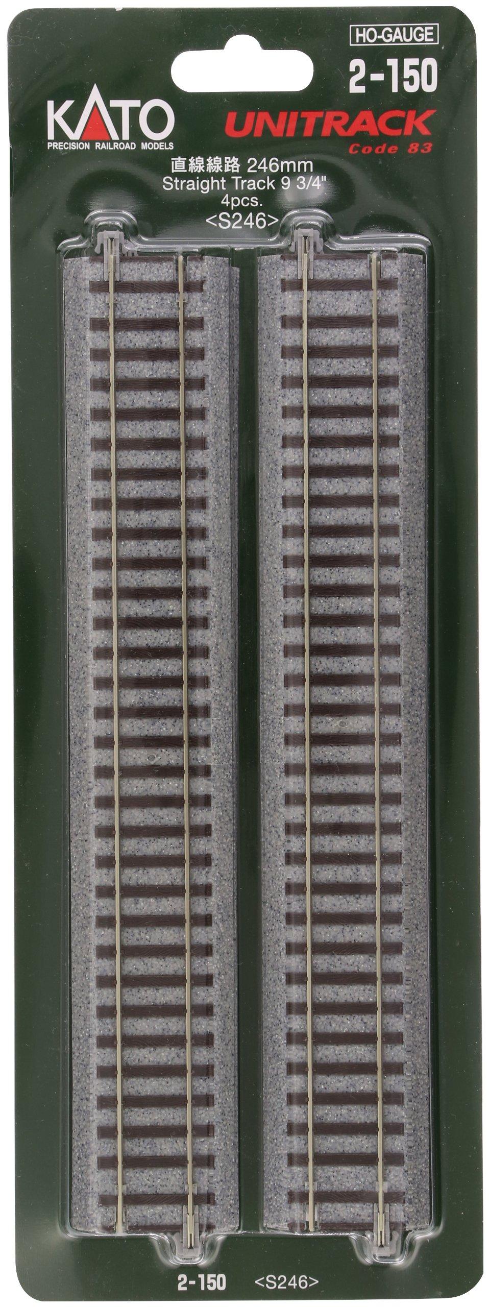 

KATO HO gauge straight track 246mm 4 pieces Railway model supplies 2-150