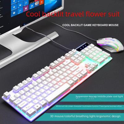 Limei GTX300 Gaming-Tastatur- und Maus-Set mit Hintergrundbeleuchtung und mechanischem Gefühl