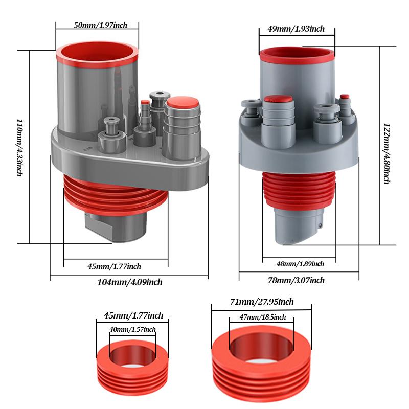 Küchenrohr Abflussrohrverbinder Fünf-in-Eins Geschirrspüler Spüle Abwassergeruchsdicht Insektensicher Gelenk Wasserreiniger Vorfilterverbinder
