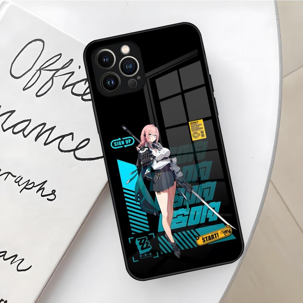 Game Zenless Zone Zero Phone Case for Iphone 16 15 14 12 11 13 Pro Max Mini X Xr Xs Se 8 Puls Glass Cover