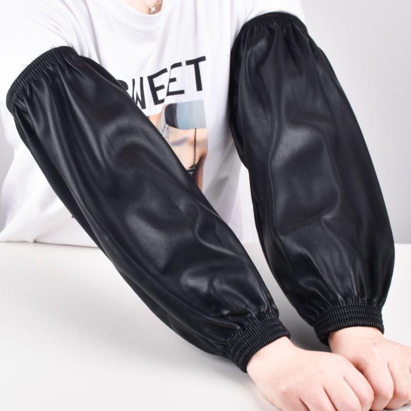 

Waterproof & Oil-Proof Leather Oversleeves for Men & Women - Ideal for Kitchen and Work