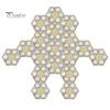 Wall Mount Golf Ball Holder Honeycomb Display Wooden Hexagonal Show Collector Stand Rack Decoration Enthusiasts Gift Easy to Install