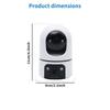 Best-Selling Indoor WiFi Pan-Tilt Dual-Screen 2K HD Surveillance Camera with One-Key Call