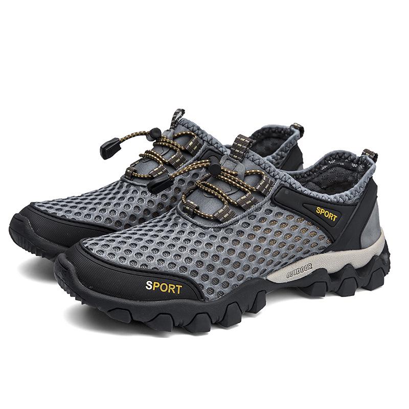 2023 Men s Breathable Mesh Outdoor Hiking Shoes - Round Toe Casual Sports Footwear 38