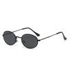 Metal sunglasses, retro oval-shaped, oversized style, punk sunglasses, driving glasses