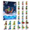 Christmas Countdown Calendar With Frog Acrylic Hanging Decorations For Holiday Room Decor