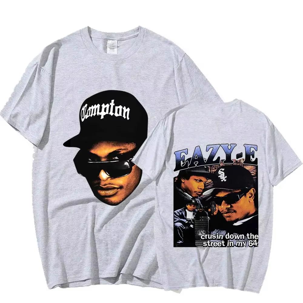 Koszulka z grafiką rapera z lat 90. Eazy E 2026 Męska Vintage Harajuku Damska Koszulka z krótkim rękawem Bawełniana Koszulka Hip Hop Streetwear Koszulka