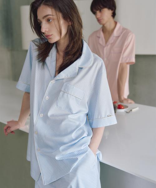 [CEID] 2PACK (Unisex) Classic Claire Short-Sleeve Pajama Setup Set [Shipped from Korea] 100% Authentic