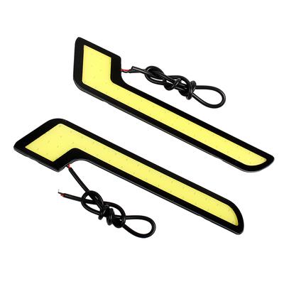 Akcesoria samochodowe COB DC 12V Uniwersalne samochodowe światła przeciwmgielne 2 sztuki/zestaw Światła zewnętrzne DRL Światła do jazdy dziennej samochodowej