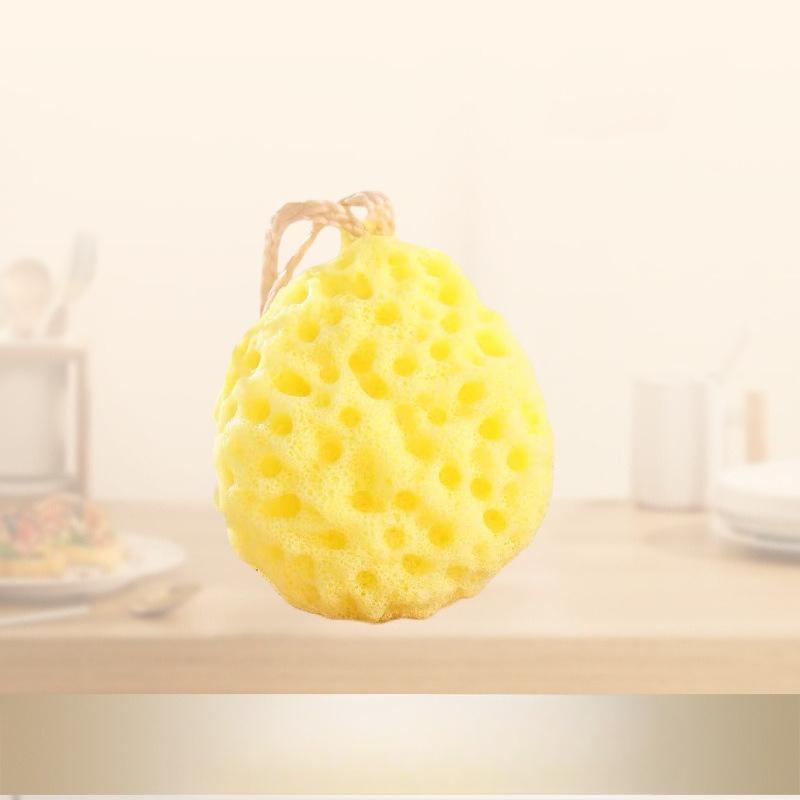 1pc Japanese Honeycomb Bath Sponge - Ultra Soft Bathing Sponge with Honeycomb Cells, Non-Slip Grip, Gentle Exfoliating Body