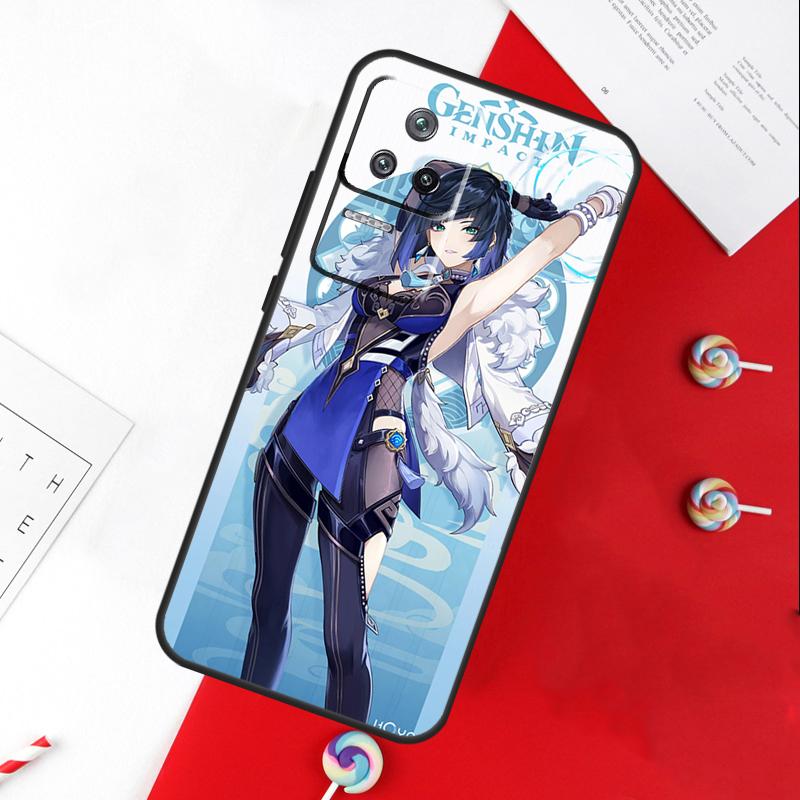 Yelan Genshin Impact Hülle Für Xiaomi 11T 12T 13T 14T Pro 13 14 15 Ultra POCO X7 Pro X3 X5 X6 F5 F6 M6 Pro Case