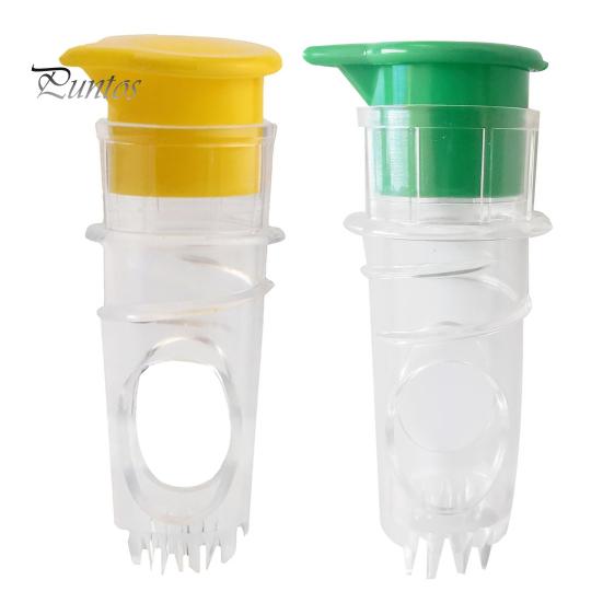 

2шт ручная соковыжималка для лимона фруктовая соковыжималка со встроенным фильтром без бисфенола А соковыжималка для цитрусовых с крышкой портативная соковыжималка для лайма жёлтый/зелёный