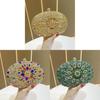 Borsa da Sera Girasole Diamante d'Acqua Pochette Lussuosa con Perline per Eventi Formali
