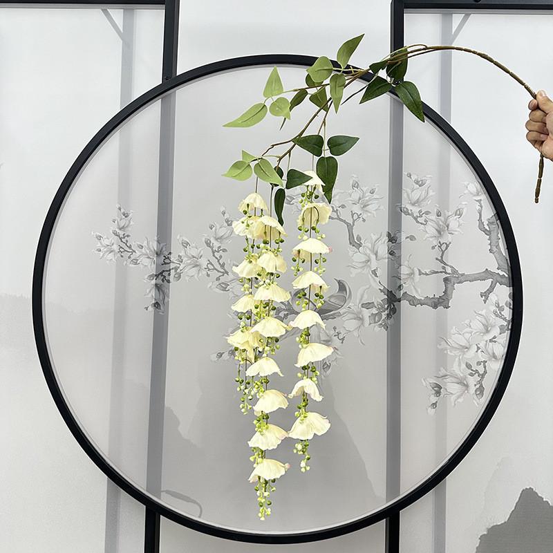 Monet Garden Artificial Wind Chime Flowers For Wedding Decor And Photography Scene Enhancement