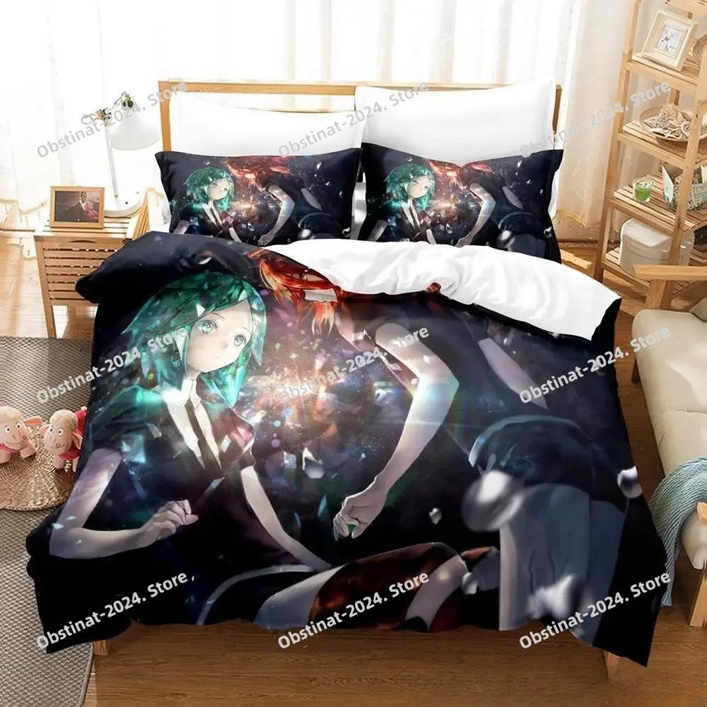 3D Print Anime Houseki no Kuni Bedding Set Printed Duvet Cover Pillowcase Single Double Style Queen King Size Sets